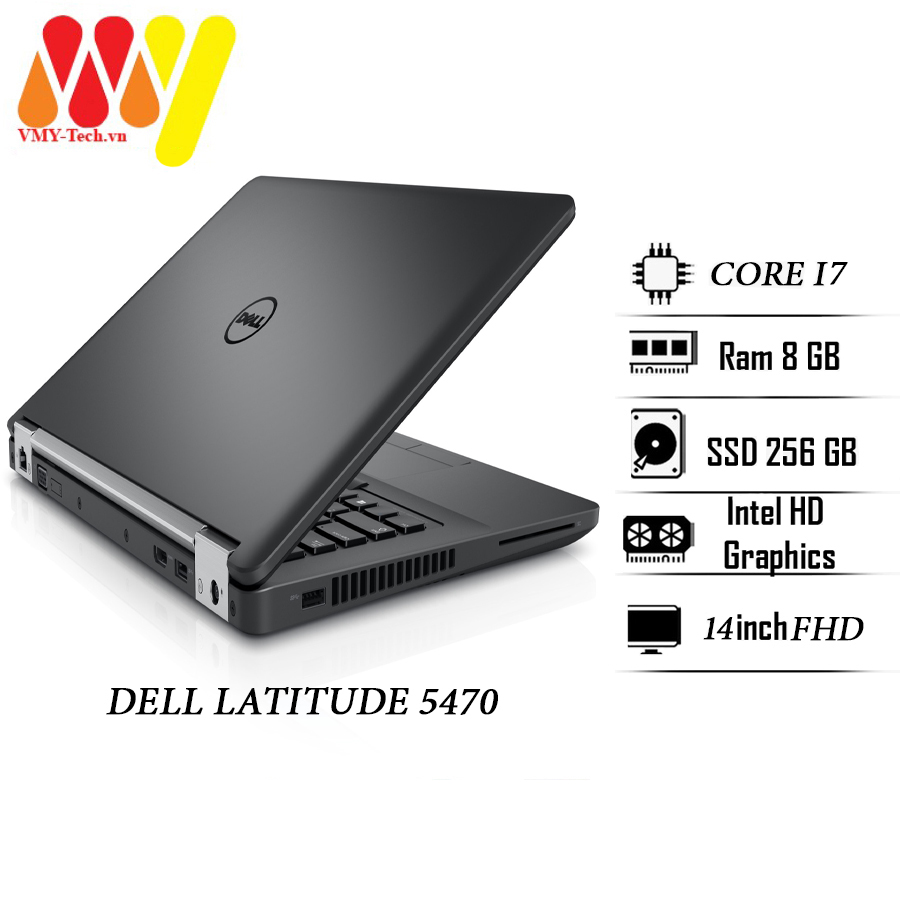 Dell latitude 5470 laptop, core i7 8gb ram, 256gb ssd, 14inch fhd screen, cheap used laptop