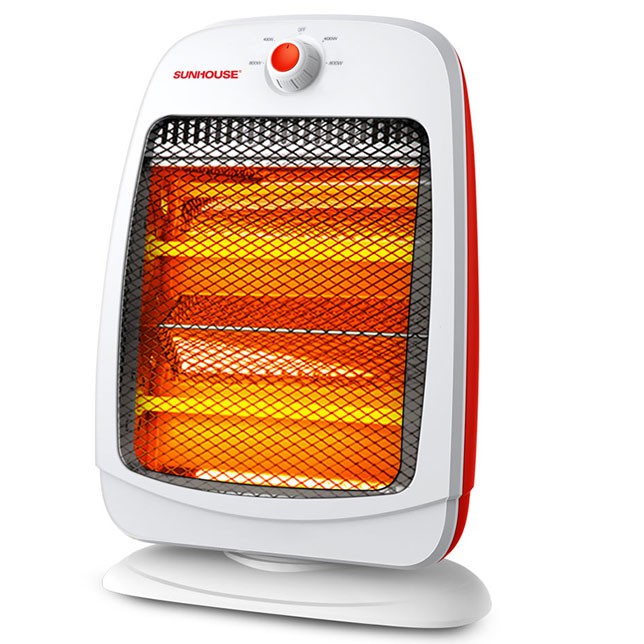 Máy sưởi điện hồng ngoại sunhouse shd7014 - đèn sưởi ấm 2 bóng công suất 800w, bảo hành 12 tháng