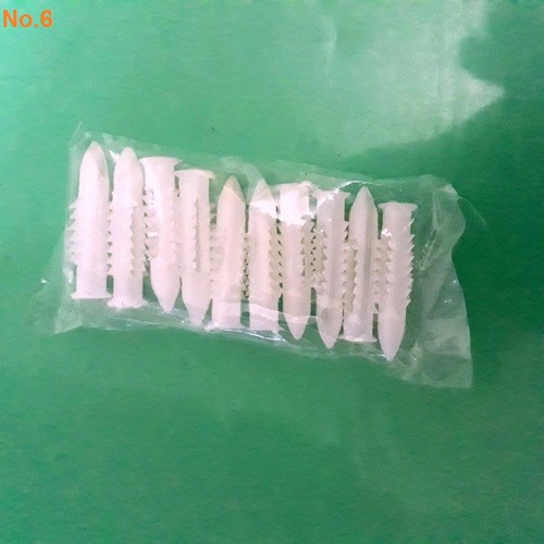 100 tắc kê nhựa kèm vít 3,4,5,6