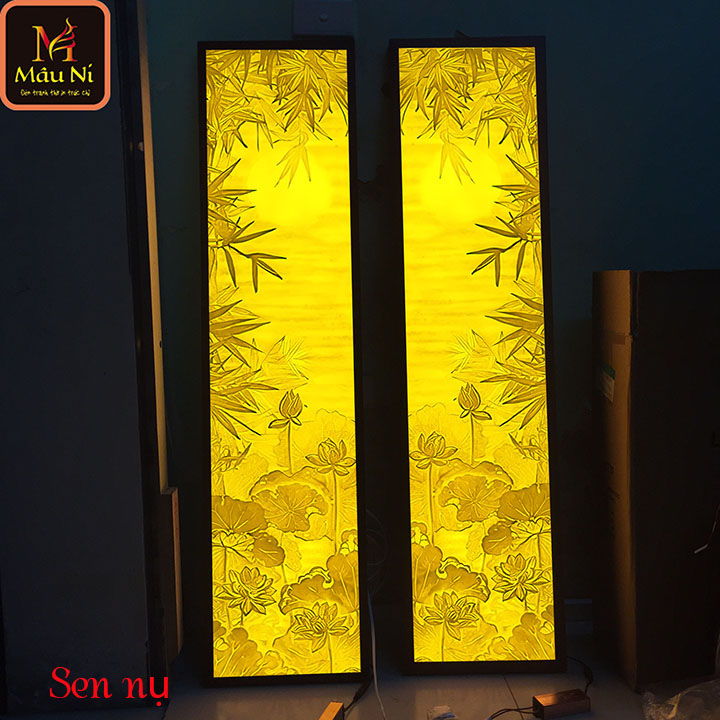 ĐÈN THỜ Tranh Trúc Chỉ In Mâu Ni, Cặp 2 Vách 30cm X 120cm , Nhiều Mẫu Để Chọn , Cặp Tranh Vách Ban Thờ, bát hương, lư hương, đồ thờ bát tràng, đồ thờ cúng, bộ đồ thờ, bộ bát hương, bát nhang, bát thờ, bát cúng, đèn thờ