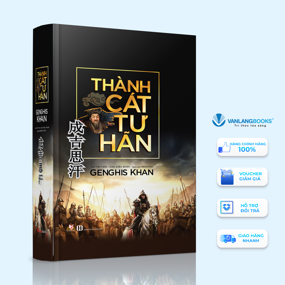 Sách - Thành Cát Tư Hãn-Vanlangbooks
