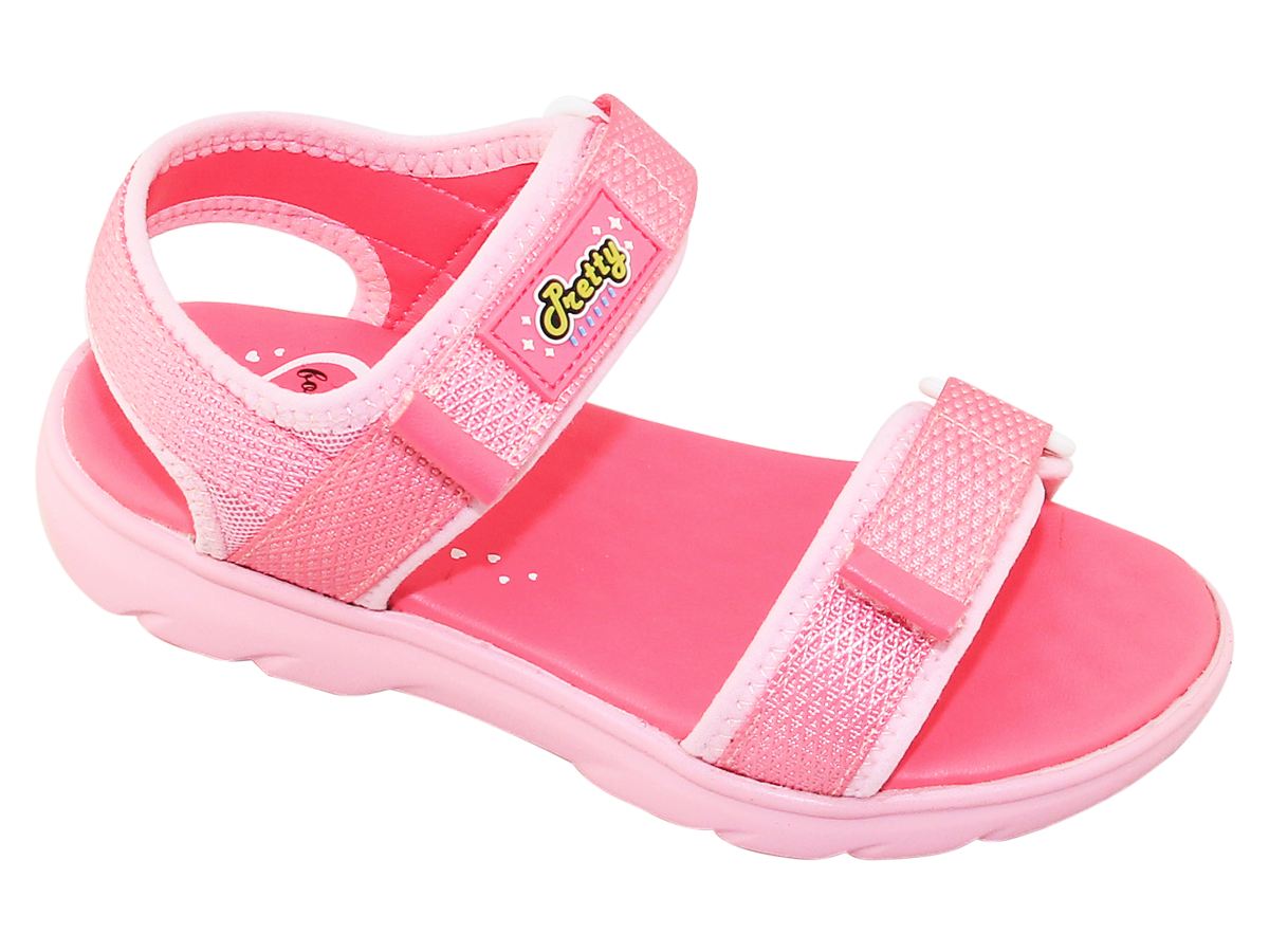 Sandal đế bằng bé gái Bita's SOB.291 (Cam san hô + Hồng sen)