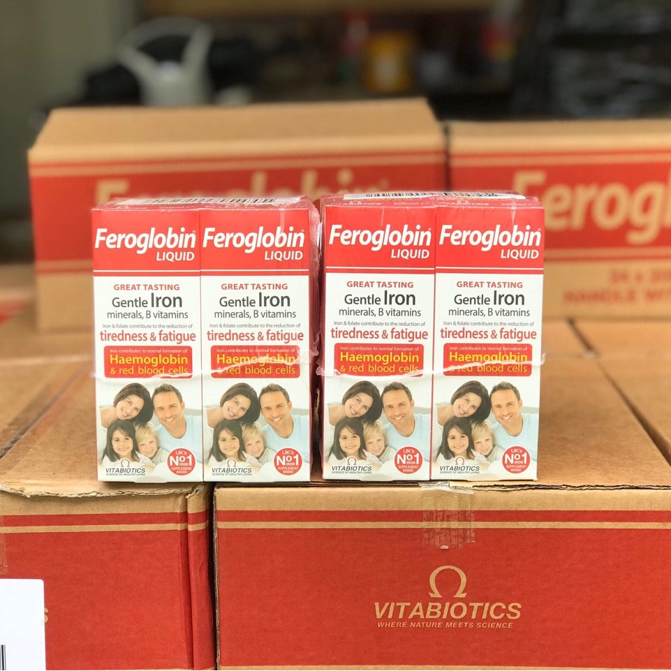 Sắt dạng nước Feroglobin 200ml, hàng Anh