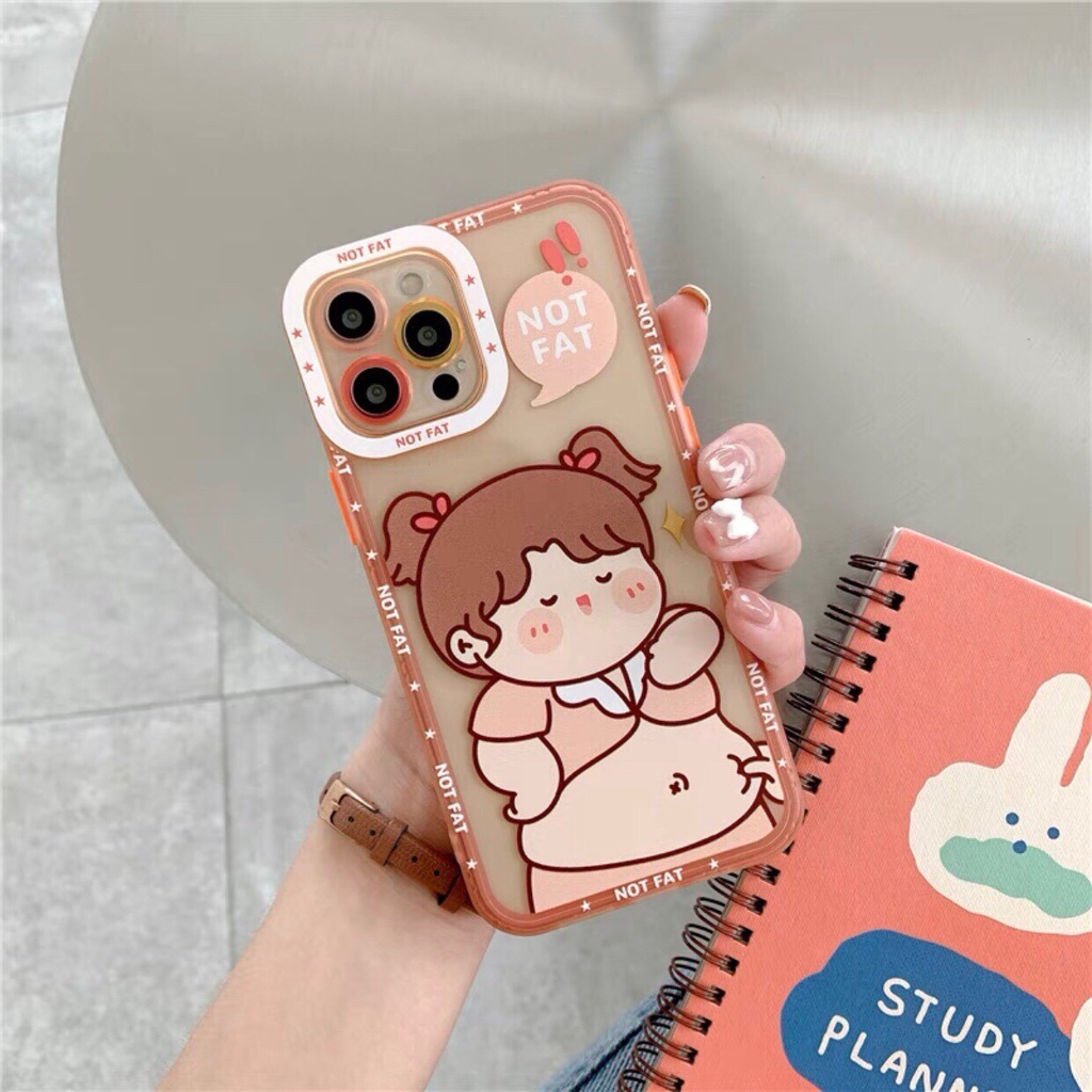 Ốp Lưng IPhone Trong Cạnh Vuông Siêu Hot (VIỀN NỔI)