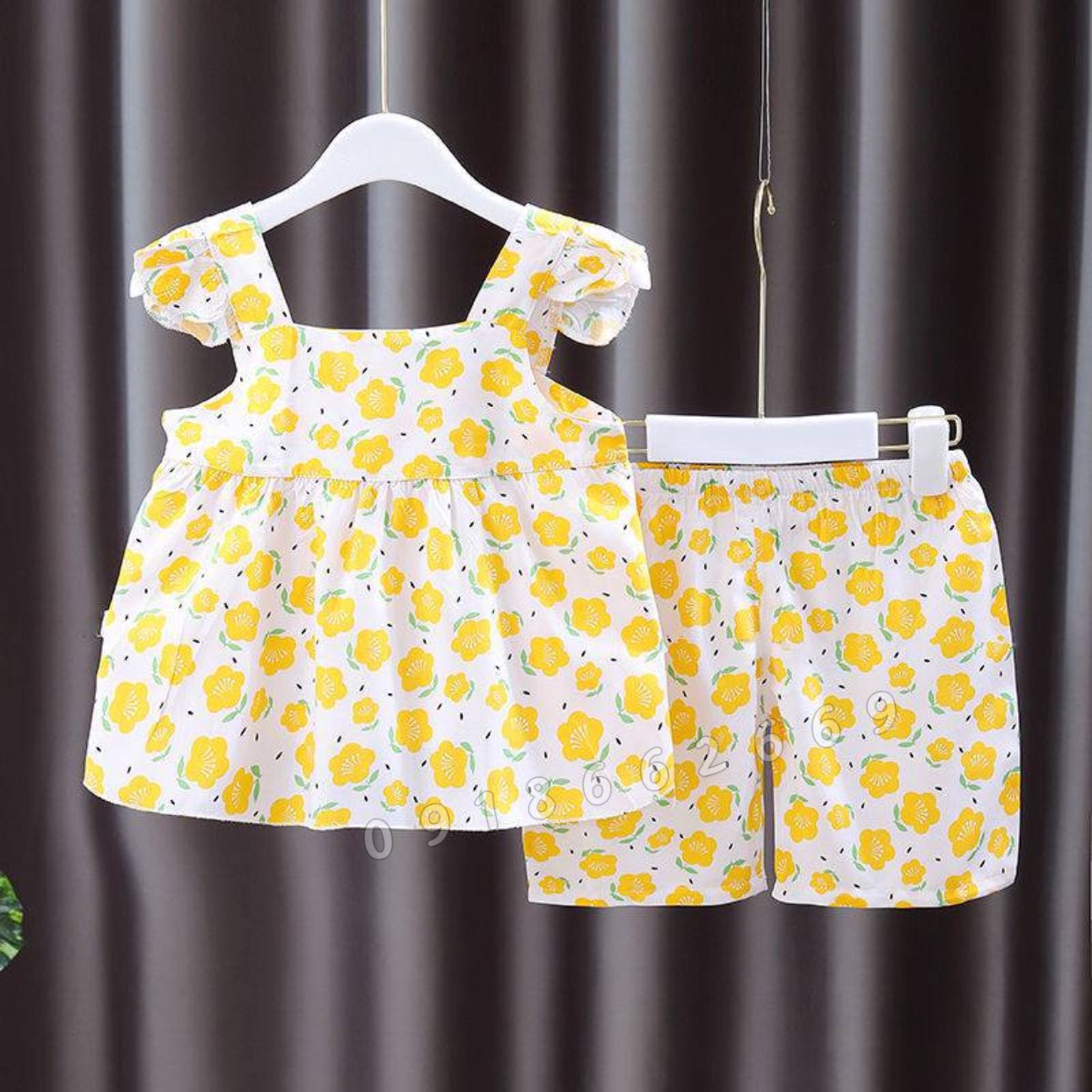 Bộ lanh cộc bé gái dành cho bé 5 -20 kg (lanh baby)