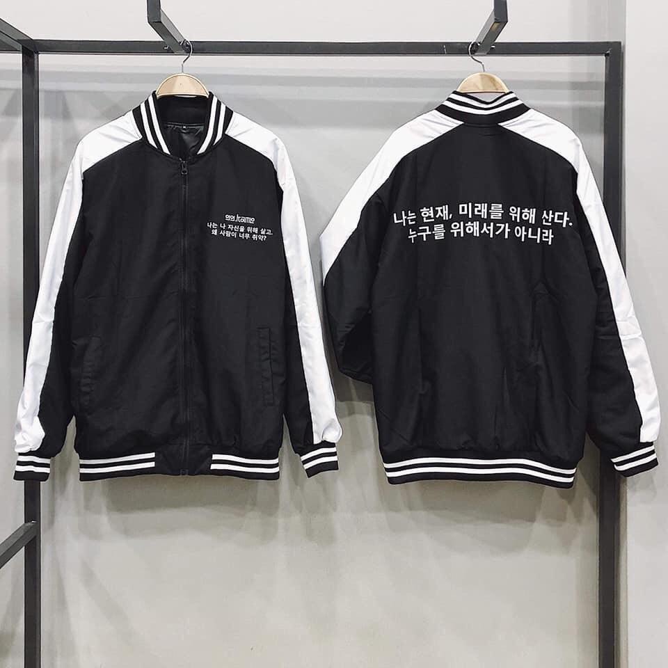 >> BÁO GIÁ ÁO KHOÁC BOMBER BÓNG CHÀY UNISEX CAO CẤP - FORM 70KG B027 | Shopee Lazada Sendo Tiki mới nhất 39 Áo khoác bomber nam nữ unisex cao cấp phong cách hàn quốc form rộng vải dù 2 lớp thoáng mát TP38