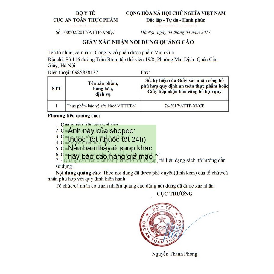 Thực phẩm bổ sung Vipteen tăng chiều cao