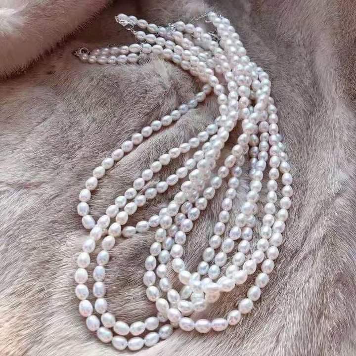 Chuỗi Đeo Cổ Gạo 6ly - Ngọc Trai Trường Thịnh