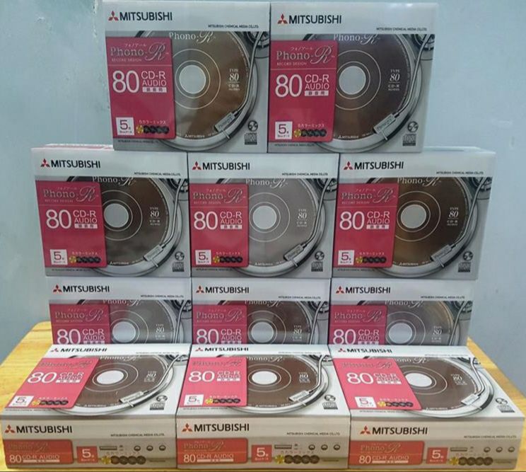 Block 20 đĩa trắng CDR Verbatim phono không hộp