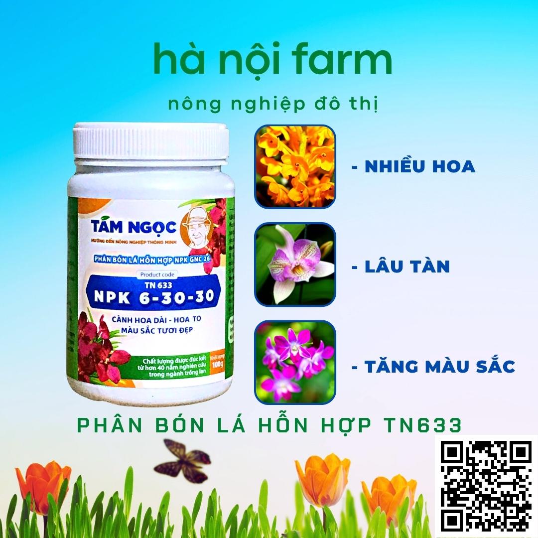 phân bón lan NPK 6-30-30 Tám ngọc 100g