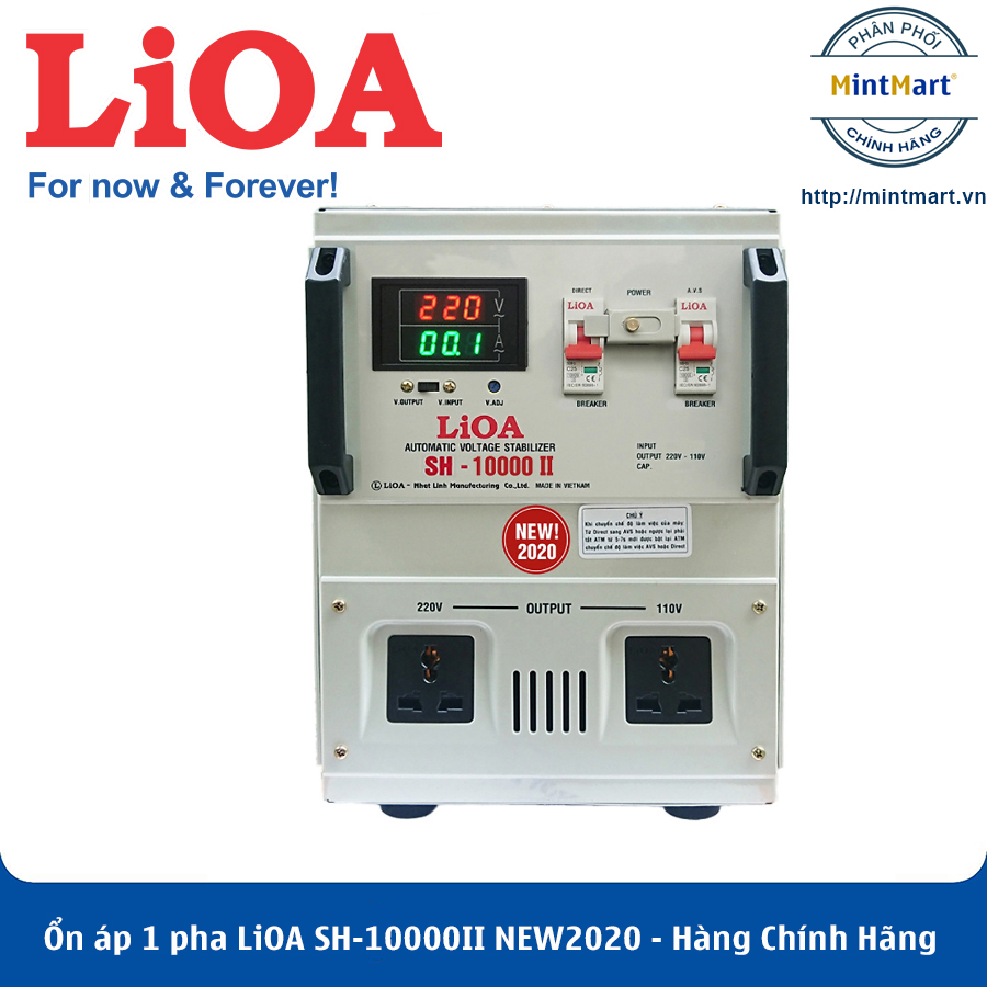 Ổn áp 1 pha lioa sh-10000ii new2020 - hàng chính hãng