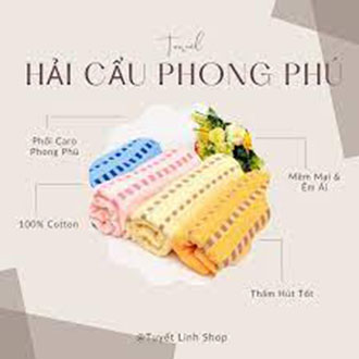 [HCM]5 khăn tắm chất liệu cotton Hải Cẩu (40x80)
