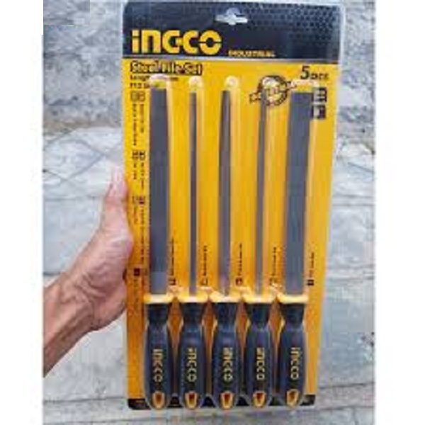 8inch 200mm bộ giũa thép 5 chi tiết ingco hktfs0508