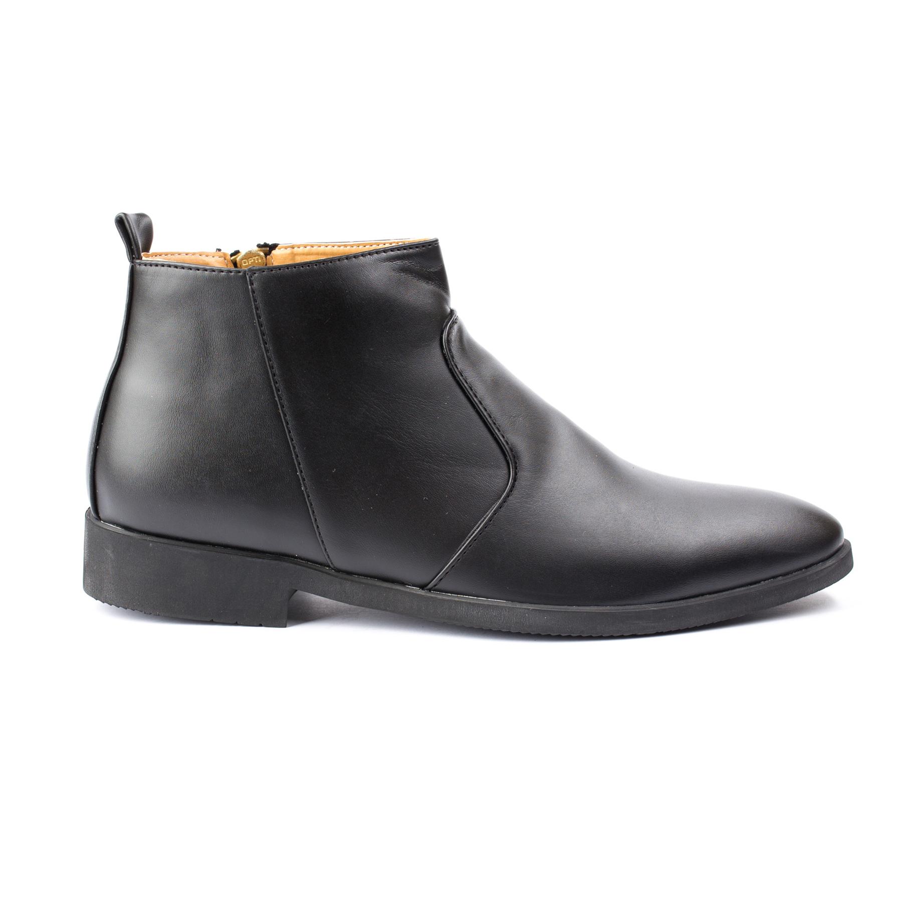 Giày Chelsea Boot Nam Cổ Khóa Da Nhám Màu Đen Cực Chất - NHAMKHOA+CB521