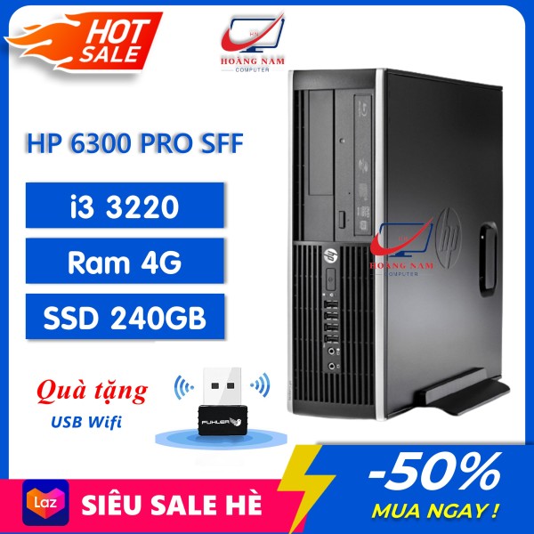Bảng giá PC Đồng Bộ HP 6300 Pro SFF (i3 3220/Ram 4Gb/SSD 240GB) - Máy Tính Cây HP - Bảo Hành 12 tháng, Tặng USB Wifi Phong Vũ