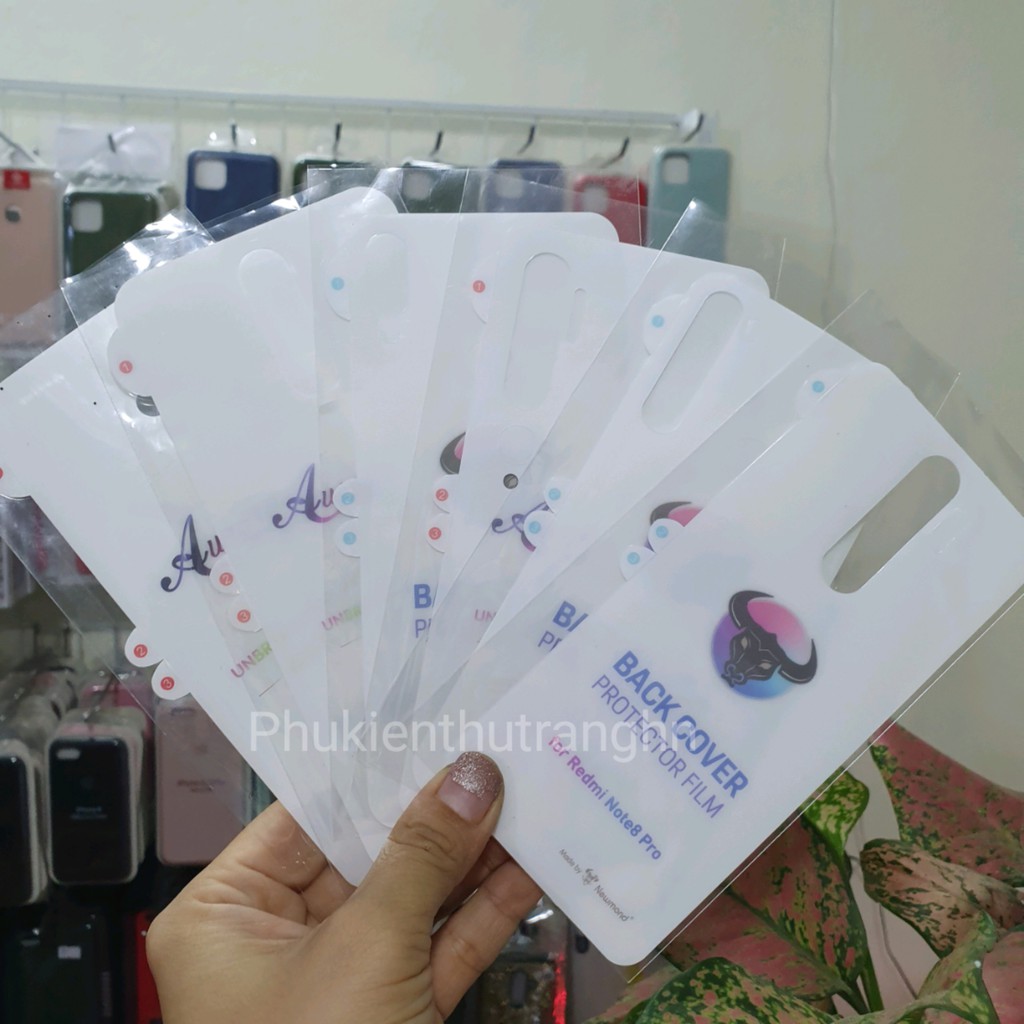 Dán PPF Xiaomi Redmi Note 7/ Redmi Note 8/ Note 8 pro/ Mi CC9 pro/ K30/ K20/ K20 pro/ Mi 9T... mặt sau trong ánh cầu vồng