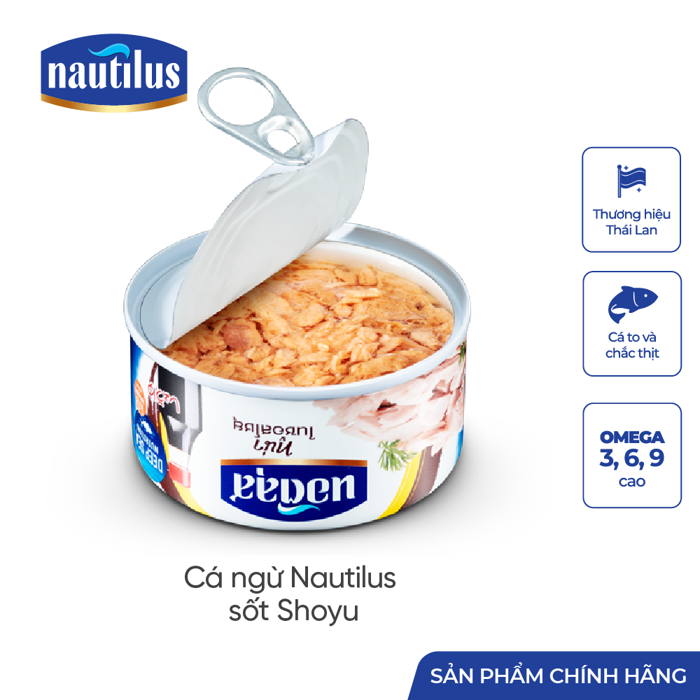 Cá Ngừ Nautilus sốt nước tương nhật (Nhập khẩu Thái Lan)