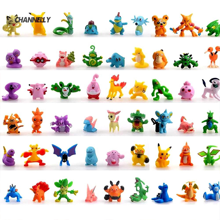 Bộ 144 Mô Hình Pokemon Mini Huyền Thoại
