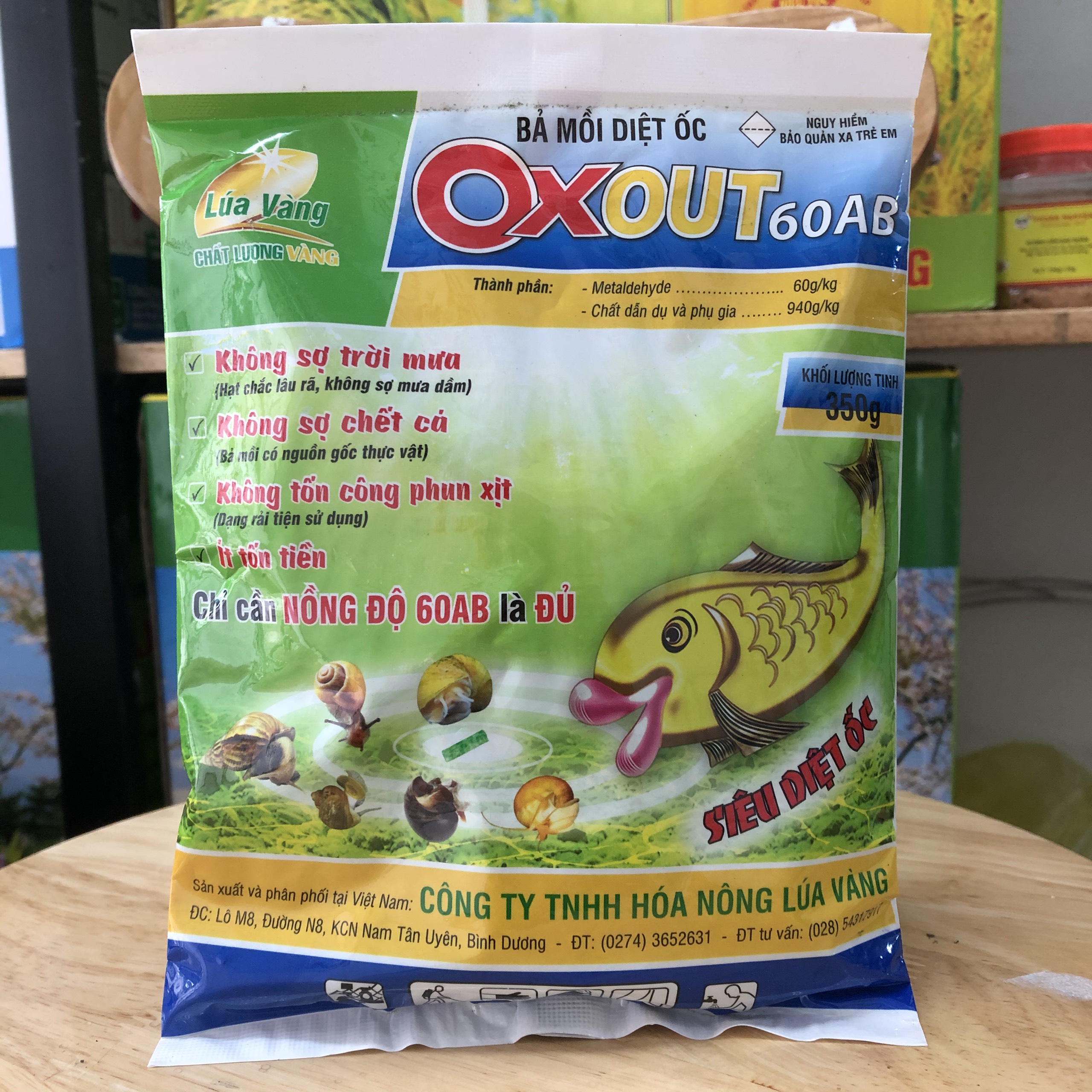 Combo 5 gói diệt ốc 350g, diệt sạch ốc sên, ốc bươu vàng, ốc nhớt...