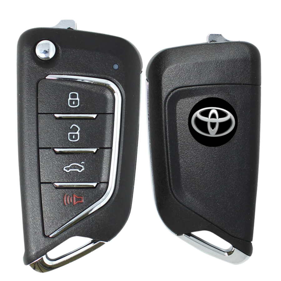 Chìa khoá độ gập Sẵn Mạch Điều Khiển Toyota Vios đời 2006-2025 mẫu V21