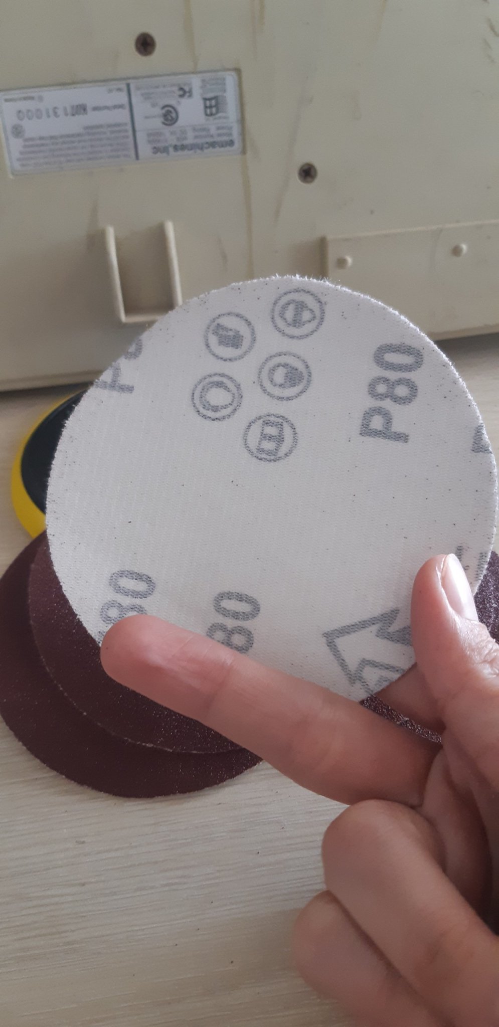 Đế Chà Nhám Tròn 100mm + 05 Nhám Tròn 100mm