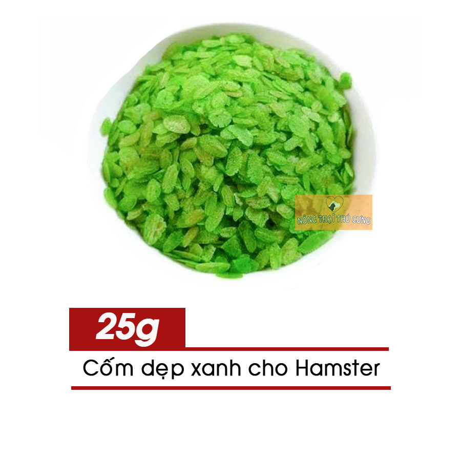 Cốm Dẹp Xanh Cho Hamster 25g - [Nông Trại Thú Cưng]