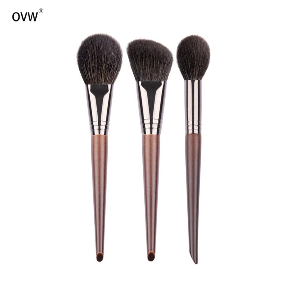 OVW 3 Cọ trang điểm lông dê gồm cọ má hồng cọ highlight cọ đánh khối XQ345