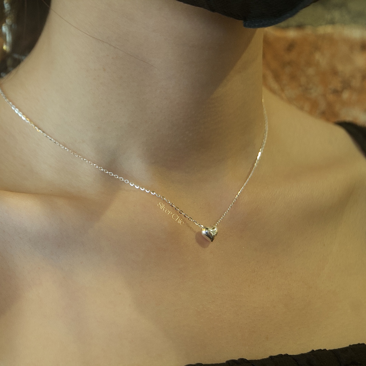 Dây chuyền bạc My Heart Is Your SILVER CHIC DC01 bạc 925
