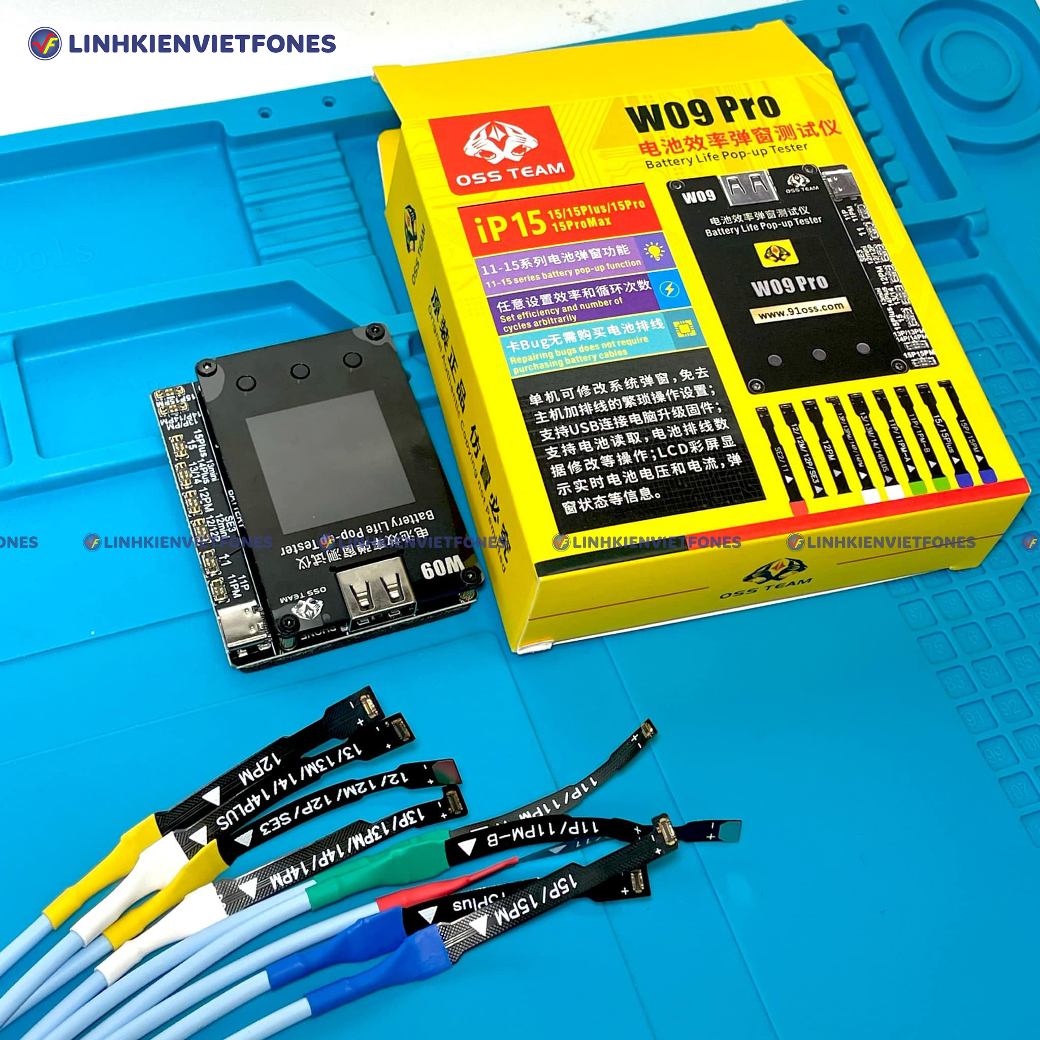 Box OSS W09 Pro fix phần trăm pin, box fix % pin.