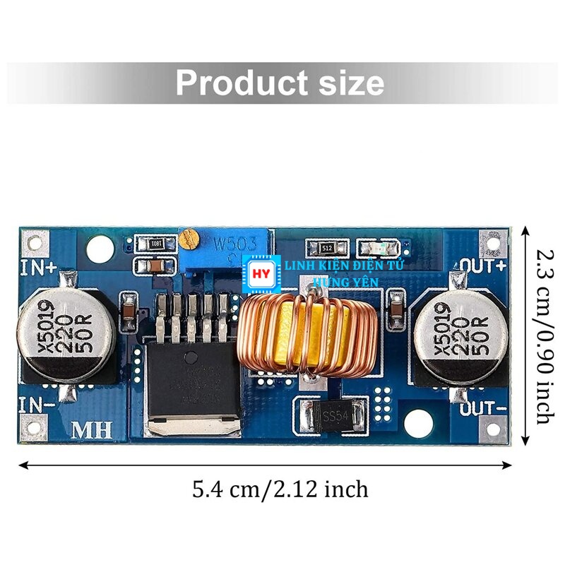 Module Hạ áp 5A XL4015 (DC - DC) 4 - 38V Xuống 1.25 - 36V
