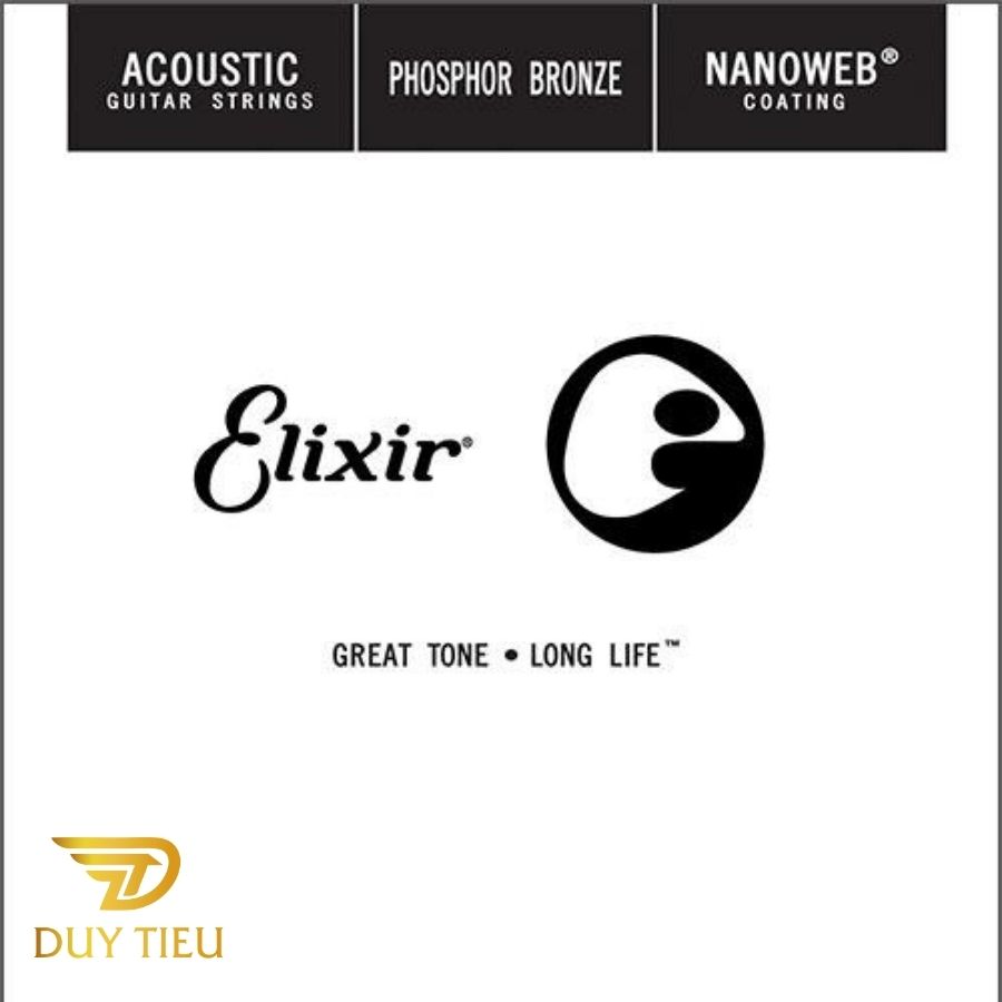 Elixir Strings Acoustic Phosphor Bronze with NANOWEB Coating 16027-  DuytieuGuitar DT006