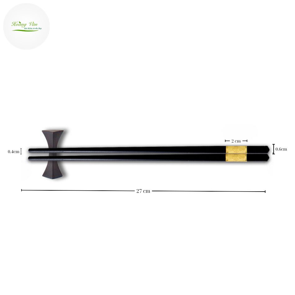 [HCM]Bộ 10 đôi đũa khảm vàng phong cách Hàn Quốc - 27cm