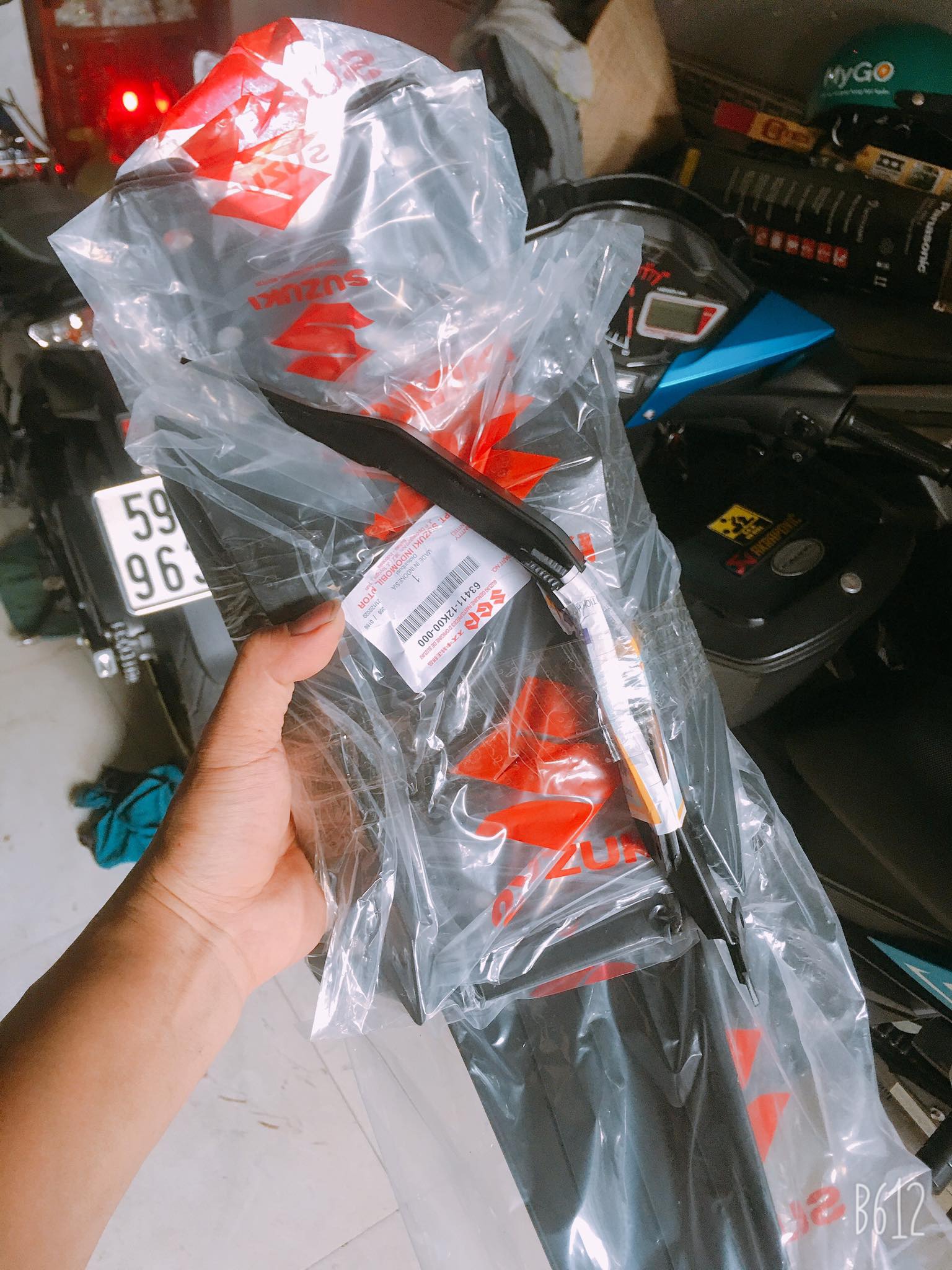 [HCM]Dè sau Satria Fi 3 món và bát chống rung dè