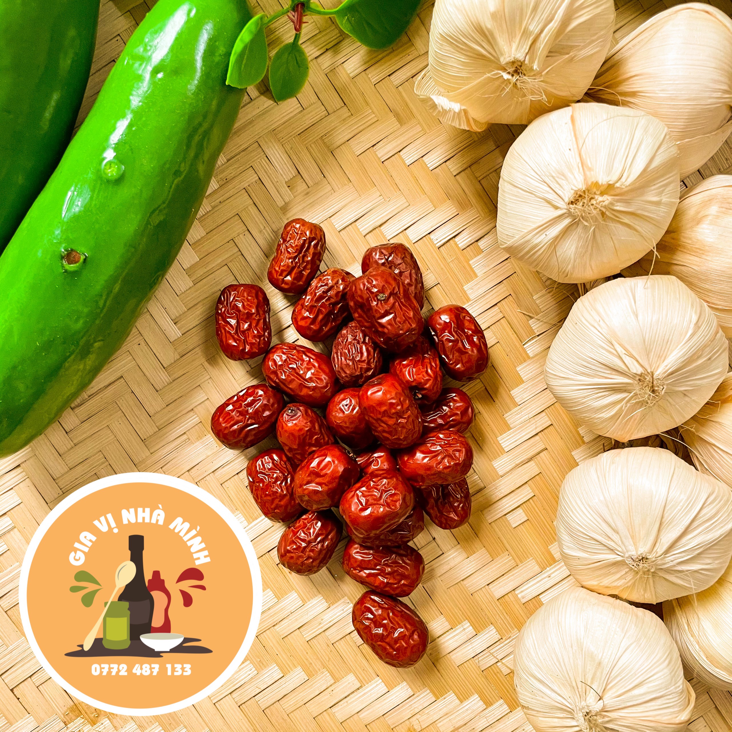 Táo đỏ sấy khô tân cương hạt to 100gr