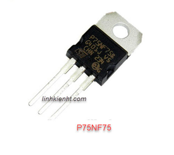 Linh kiện 5 con mosfet n-channel p75nf75 75n75 75nf75 to-220 75a 75v chính hãng 100%