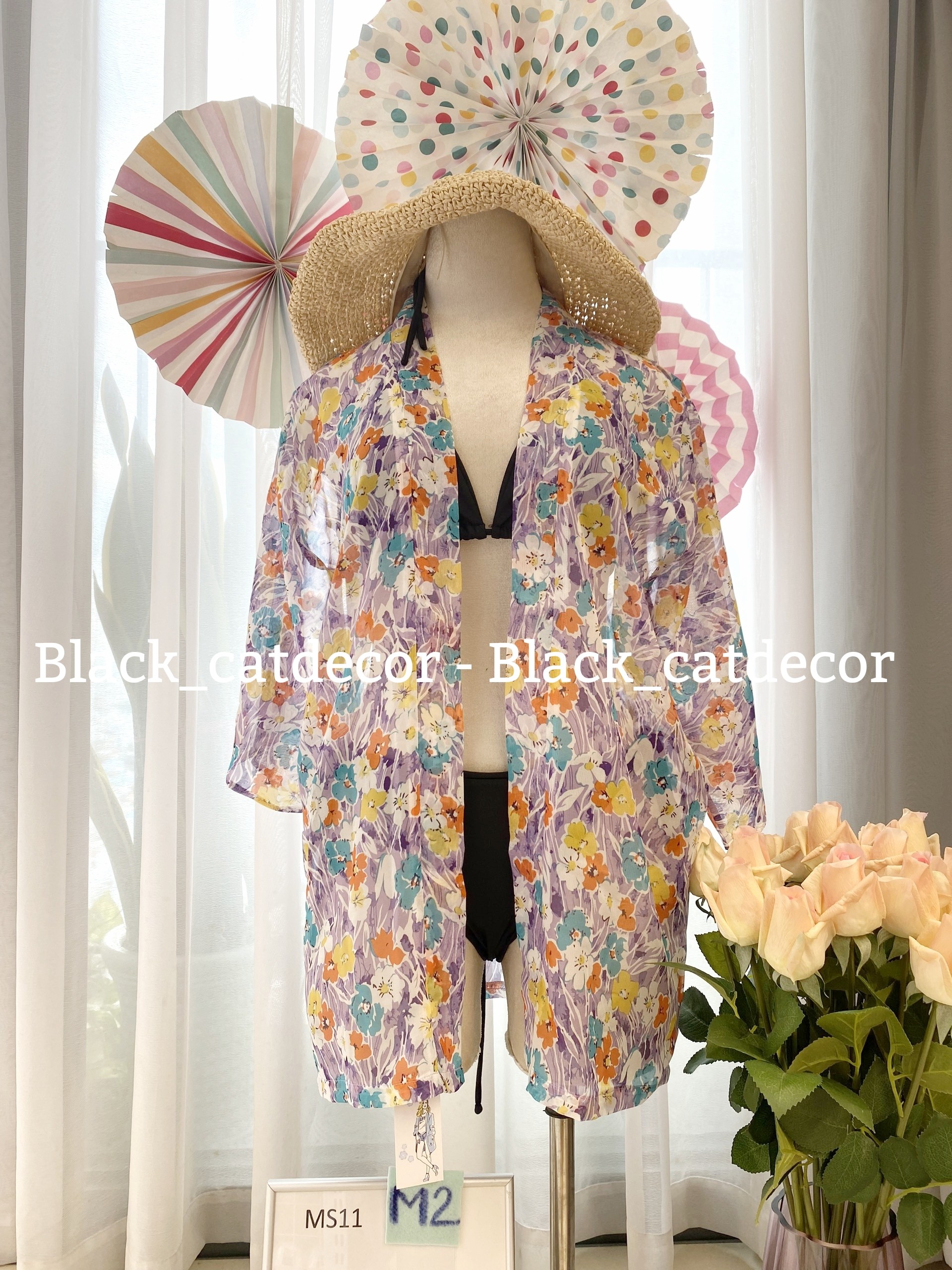 Kimono Áo Choàng Đi Biển Họa Tiết MS11