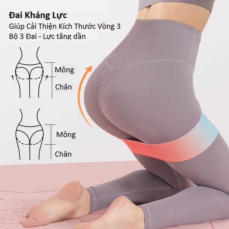 Dây Đàn Hồi Kháng Lực Tập Mông Miniband Lwhaoye