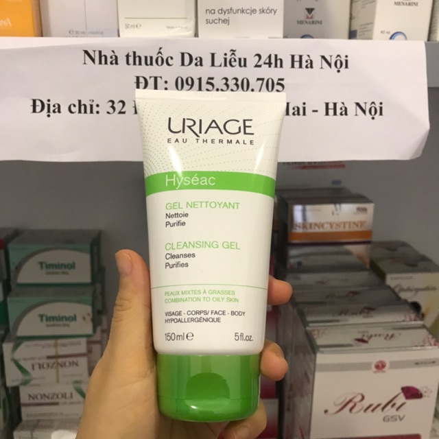 Sữa rửa mặt uriage cho da dầu