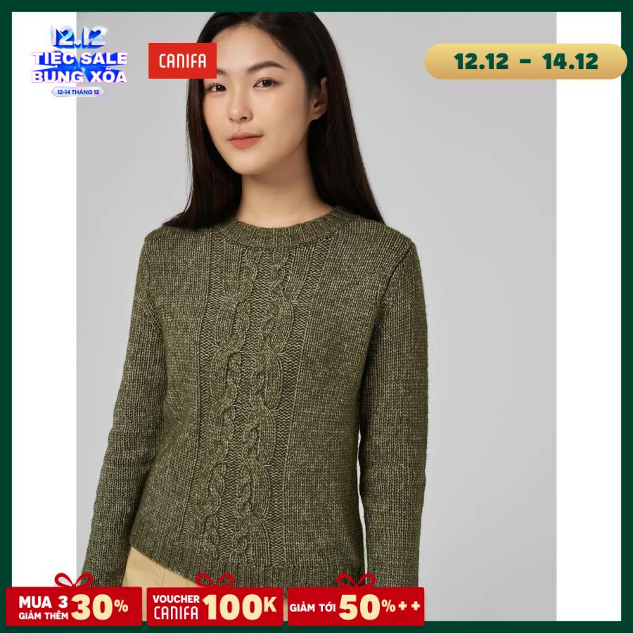 0H-12H-20H MUA 3 GIẢM THÊM 30% Áo len nữ CANIFA pha wool 6TE19W010