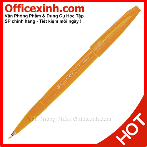 Bút lông Pentel SES15C-Y Vàng đất - Nhật Bản