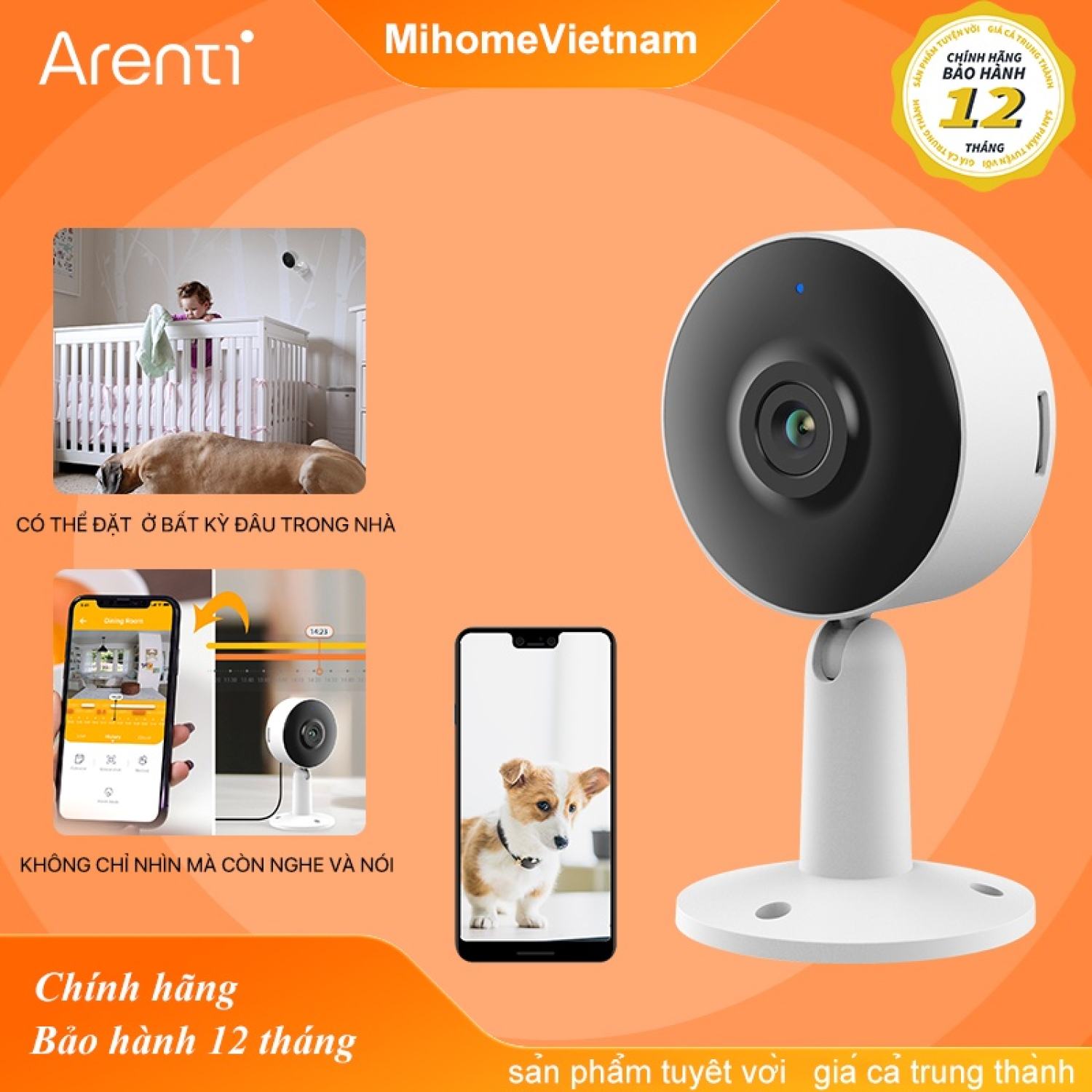 Camera giám sát Arenti IN1- 1080p FHD -BẢN QUỐC TẾ