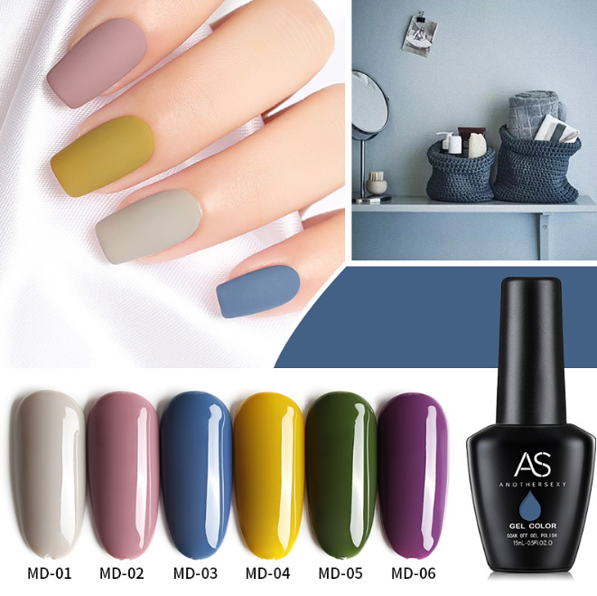Sơn gel AS - màu retro cổ điển mã MD