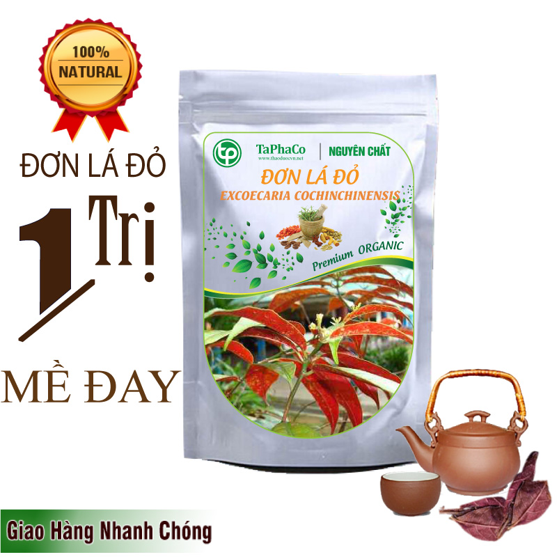 Cây đơn lá đỏ sấy khô 500g - tấn phát