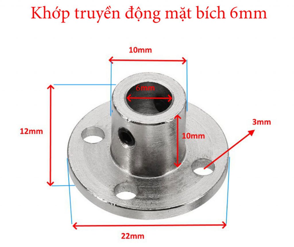 Khớp Nối Mặt Bích Cố Định 6mm