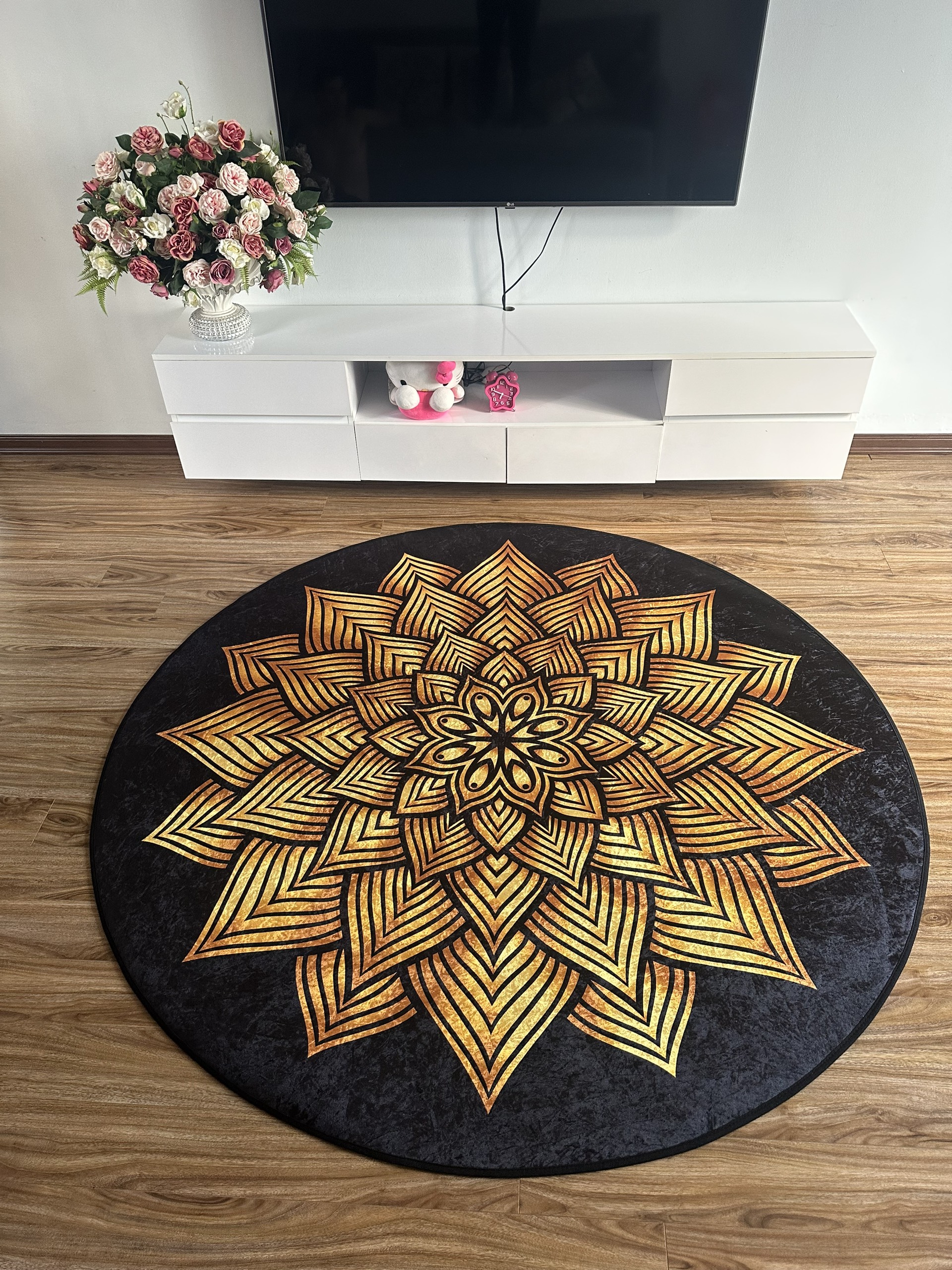 Thảm yoga tròn 1,8m Kèm túi