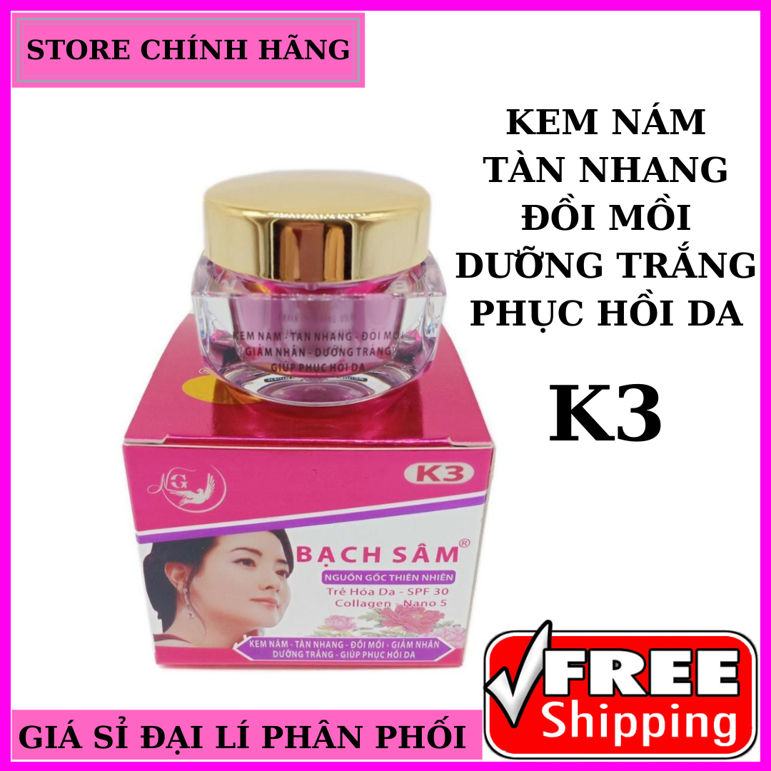 Kem nám - tàn nhang - đồi mồi - chống nhăn - dưỡng trắng - phục hồi da bạch sâm k3 - store hàng việt