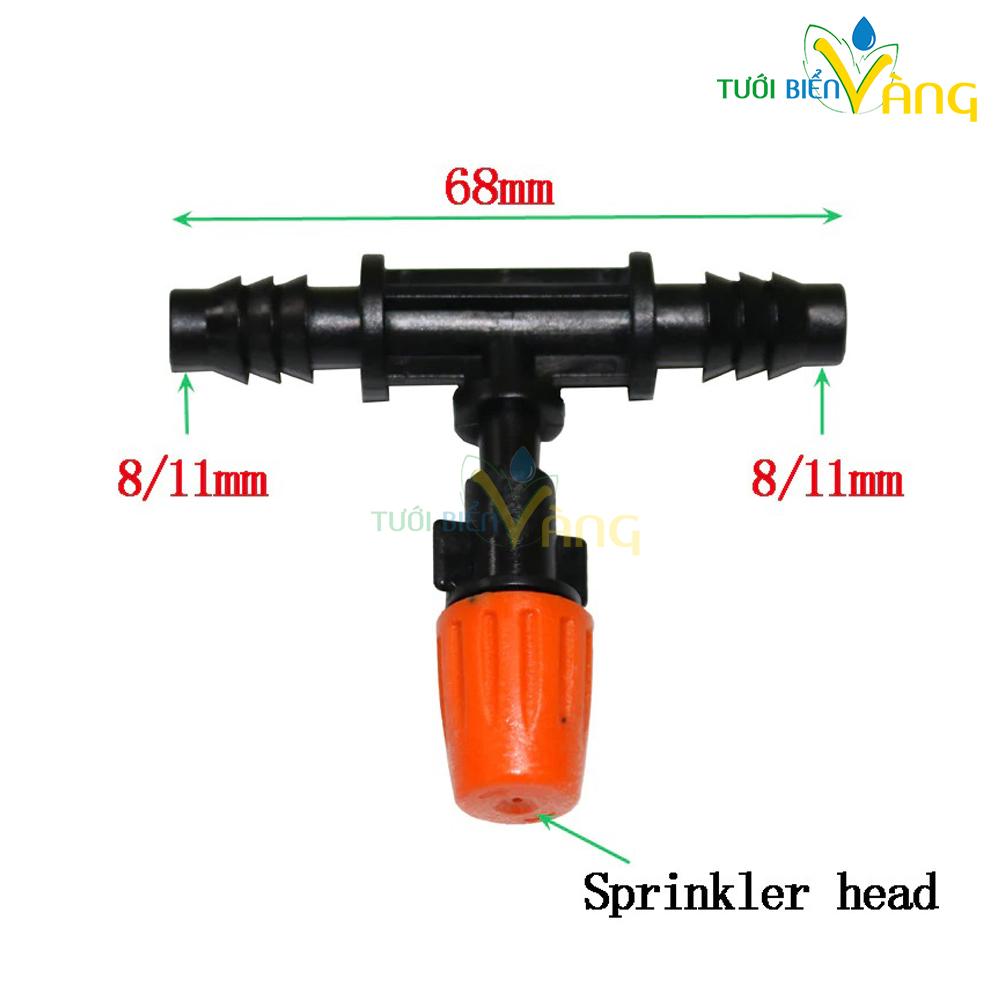 15 béc phun sương nối ống mềm 10mm