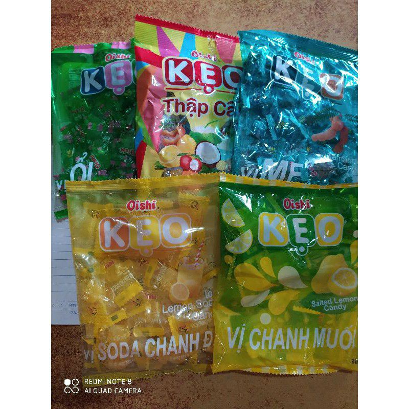 Com bo 5 gói kẹo oishi các vị 90 gam / 1 túi