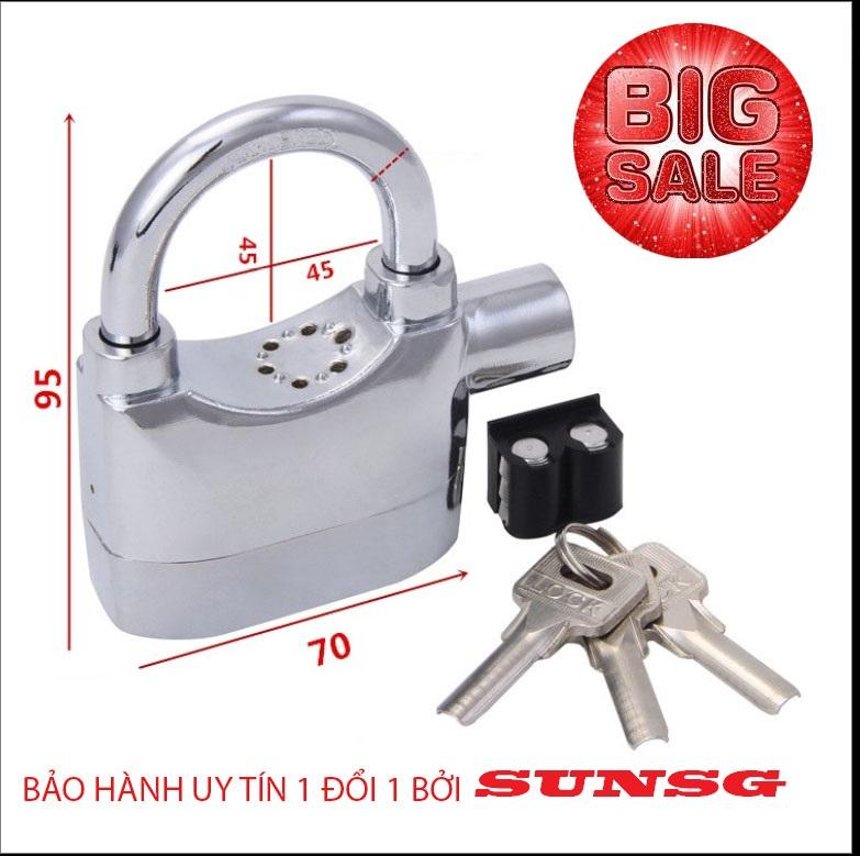 Ổ khóa báo động chống trộm Kinbar- Ổ Khóa báo động - Ổ khóa chống trộm Kinbar đồng thân rộng 60mm nặng 550g