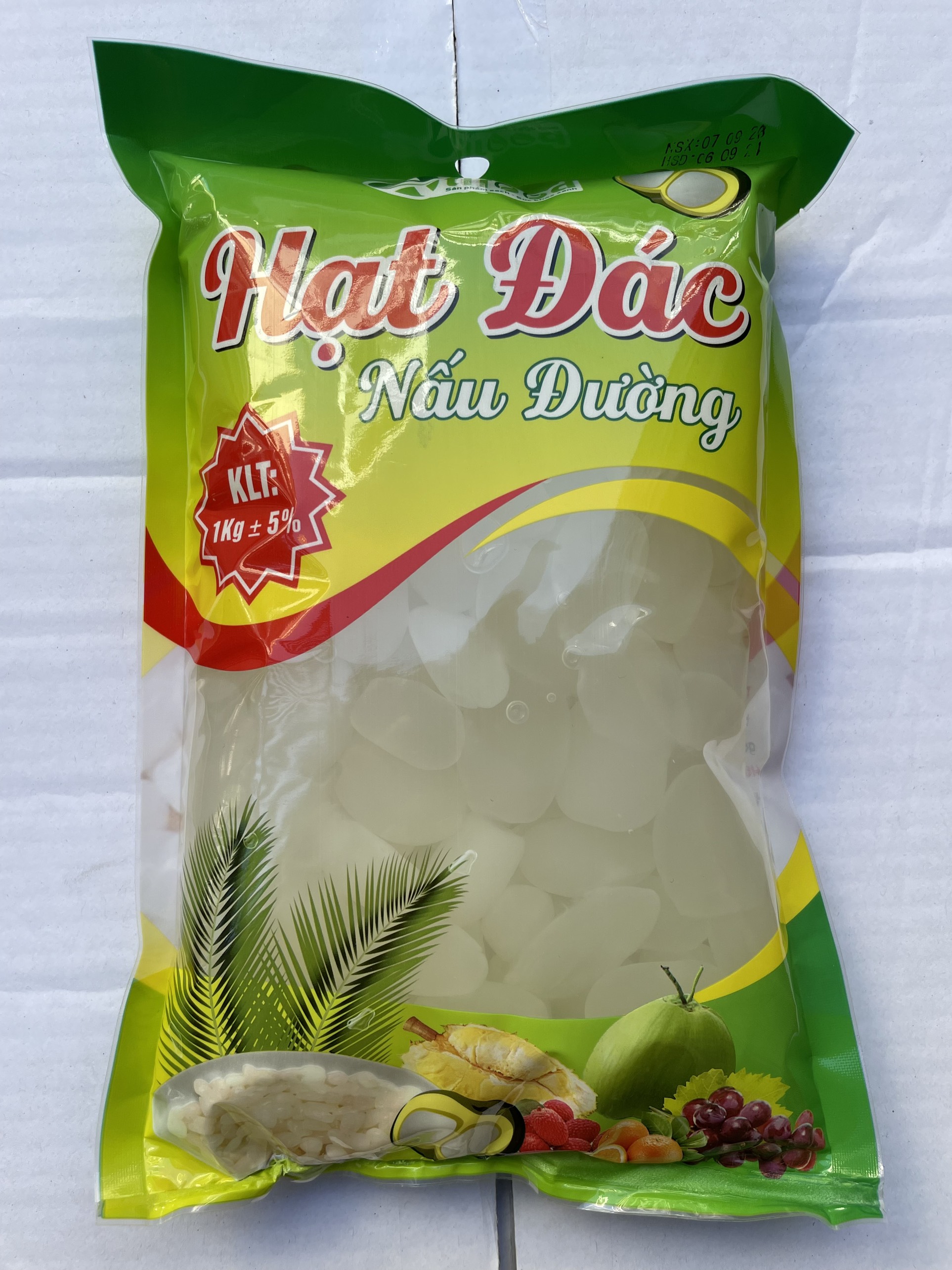 HẠT ĐÁC RIM NƯỚC ĐƯỜNG BỊCH 1KG